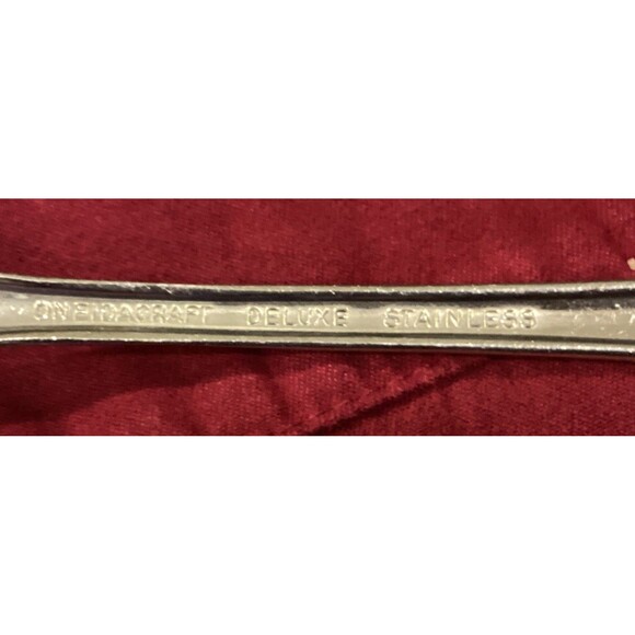 Oneida Craft Deluxe Chateau Flatware Lot Of 31 Serving Forks Teaspoons - Picture 10 of 11